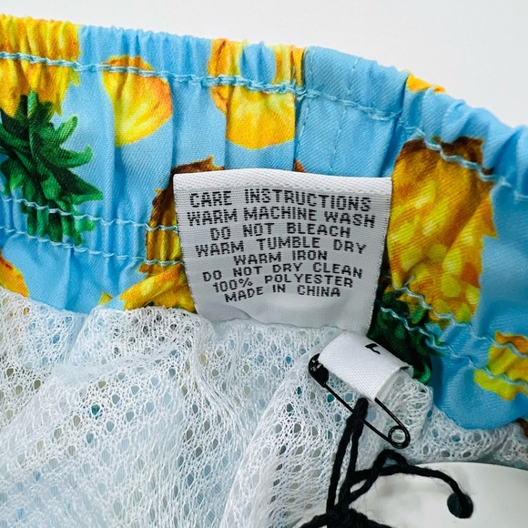 FRANKS AUSTRALIA BLUE PINEAPPLE SKY SWIM SHORTS - Picture 7 of 8